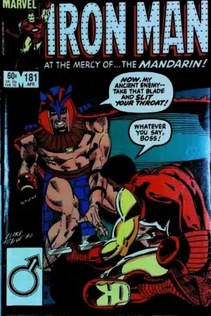 Couverture de IRON MAN (1968) #181 - par Luke McDonnell - lecubeacomics.com