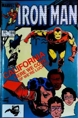Couverture de IRON MAN (1968) #184 - par Luke McDonnell - lecubeacomics.com