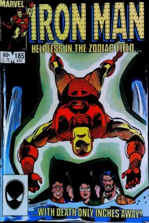 Couverture de IRON MAN (1968) #185 - par Luke McDonnell - lecubeacomics.com