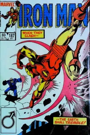 Couverture de IRON MAN (1968) #187 - par Luke McDonnell - lecubeacomics.com