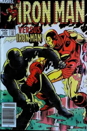 Couverture de IRON MAN (1968) #192 - par Luke McDonnell - lecubeacomics.com