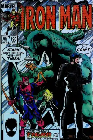 Couverture de IRON MAN (1968) #193 - par Luke McDonnell - lecubeacomics.com