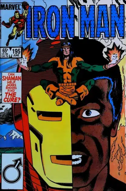 Couverture de IRON MAN (1968) #195 - par Luke McDonnell - lecubeacomics.com