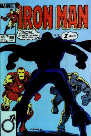 Couverture de IRON MAN (1968) #196 - par Rich Buckler - lecubeacomics.com