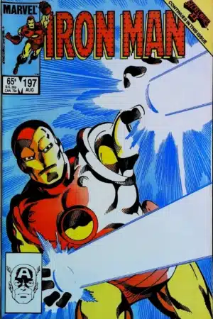 Couverture de IRON MAN (1968) #197 - par John Byrne - lecubeacomics.com