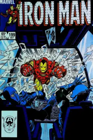 Couverture de IRON MAN (1968) #199 - par Bob Layton - lecubeacomics.com