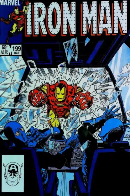 Couverture de IRON MAN (1968) #199 - par Bob Layton - lecubeacomics.com