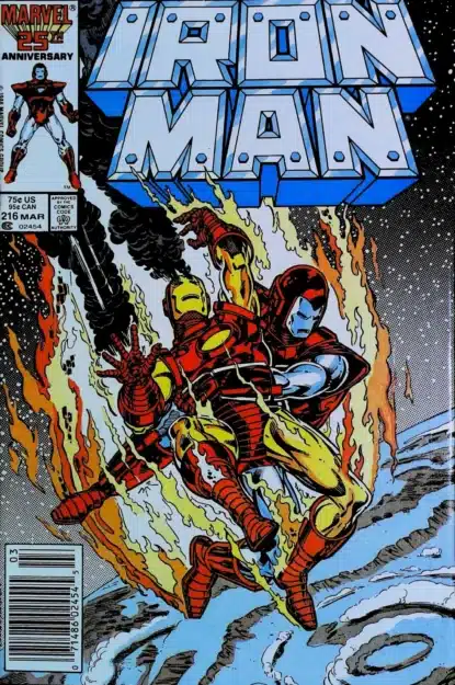 Couverture de IRON MAN (1968) #216 - par Mark Bright - lecubeacomics.com