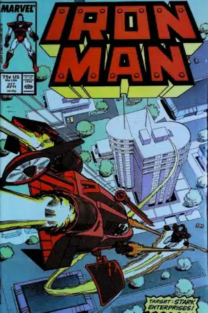 Couverture de IRON MAN (1968) #217 - par Mark Bright - lecubeacomics.com