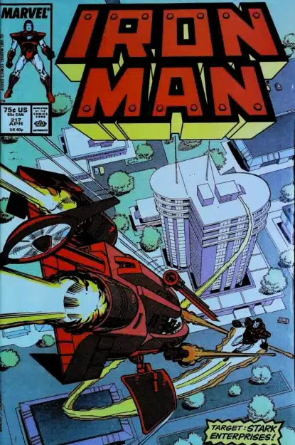 Couverture de IRON MAN (1968) #217 - par Mark Bright - lecubeacomics.com