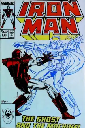 Couverture de IRON MAN (1968) #219 - par Bob Layton - lecubeacomics.com