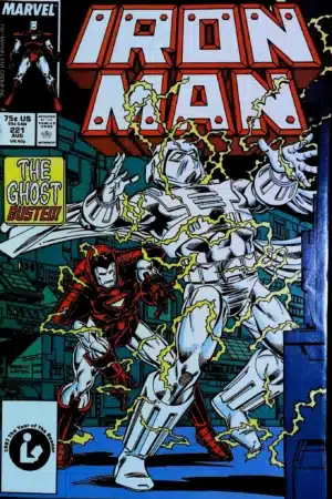 Couverture de IRON MAN (1968) #221 - par Mark Bright - lecubeacomics.com