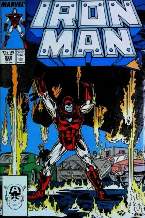 Couverture de IRON MAN (1968) #222 - par Mark Bright - lecubeacomics.com