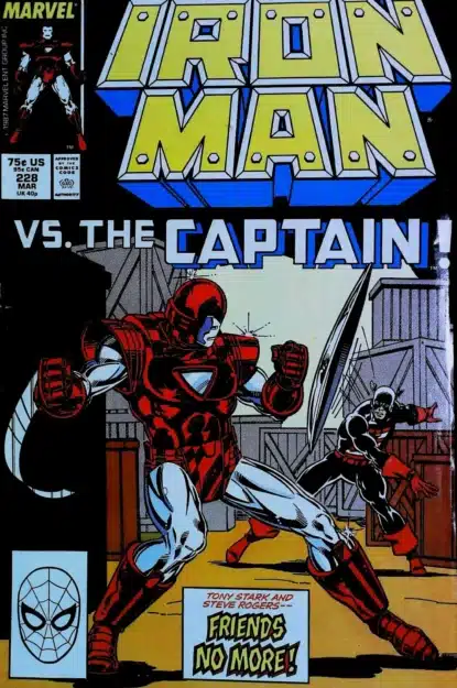 Couverture de IRON MAN (1968) #228 - par Mark Bright - lecubeacomics.com