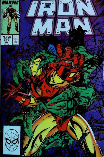 Couverture de IRON MAN (1968) #237 - par Butch Guice - lecubeacomics.com
