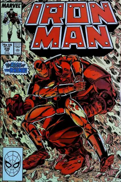 Couverture de IRON MAN (1968) #238 - par Butch Guice - lecubeacomics.com