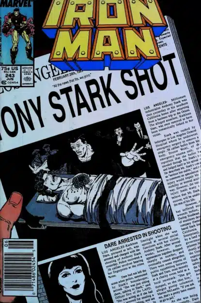 Couverture de IRON MAN (1968) #243 - par Bob Layton - lecubeacomics.com