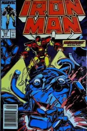 Couverture de IRON MAN (1968) #245 - par Bob Layton - lecubeacomics.com