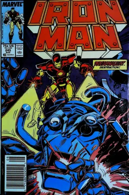 Couverture de IRON MAN (1968) #245 - par Bob Layton - lecubeacomics.com