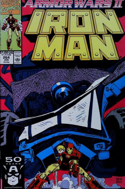 Couverture de IRON MAN (1968) #264 - par John Romita Jr - lecubeacomics.com