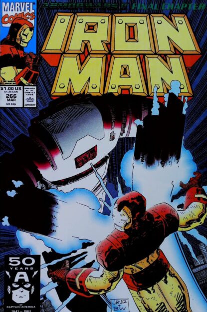 Couverture de IRON MAN (1968) #266 - par John Romita Jr - lecubeacomics.com