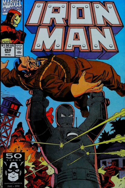 Couverture de IRON MAN (1968) #268 - par Paul Ryan - lecubeacomics.com
