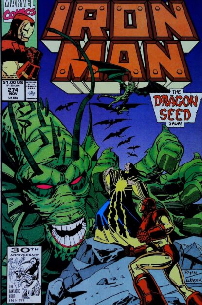 Couverture de IRON MAN (1968) #274 - par Paul Ryan - lecubeacomics.com