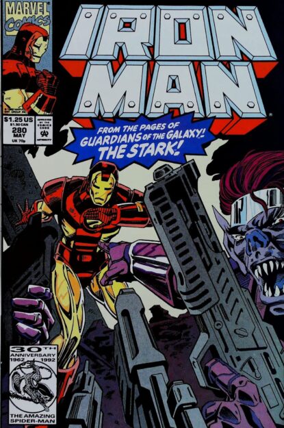 Couverture de IRON MAN (1968) #280 - par Paul Ryan - lecubeacomics.com