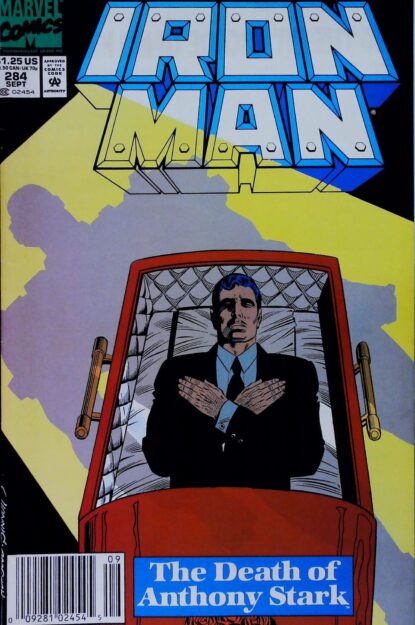 IRON MAN (1968) #284 - Marvel - lecubeacomics.com Couverture de IRON MAN (1968) #284 - par Kevin Hopgood - lecubeacomics.com