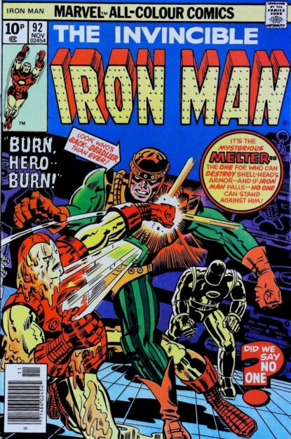 Couverture de IRON MAN (1968) #92 - par Jack Kirby - lecubeacomics.com