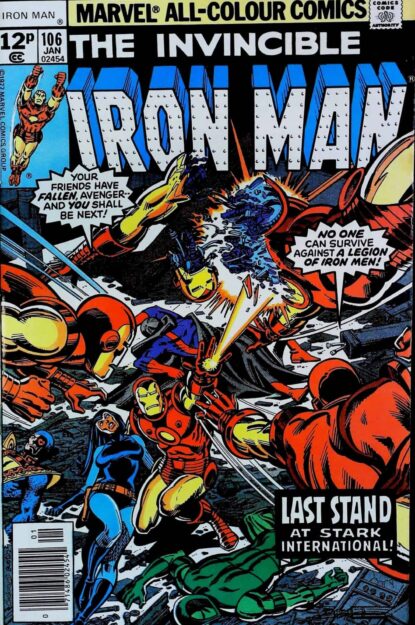 Couverture de IRON MAN (1968) #106 - par Dave Cockrum - lecubeacomics.com