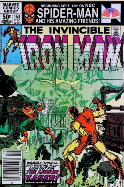 Couverture de IRON MAN (1968) #153 - par Bob Layton - lecubeacomics.com