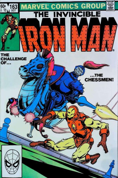 Couverture de IRON MAN (1968) #163 - par Jim Starlin - lecubeacomics.com