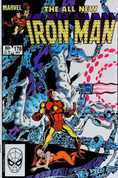 Couverture de IRON MAN (1968) #176 - par Luke McDonnell - lecubeacomics.com