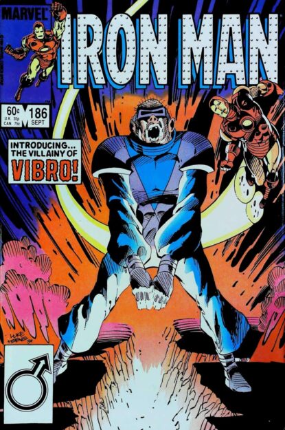 Couverture de IRON MAN (1968) #186 - par Luke McDonnell - lecubeacomics.com