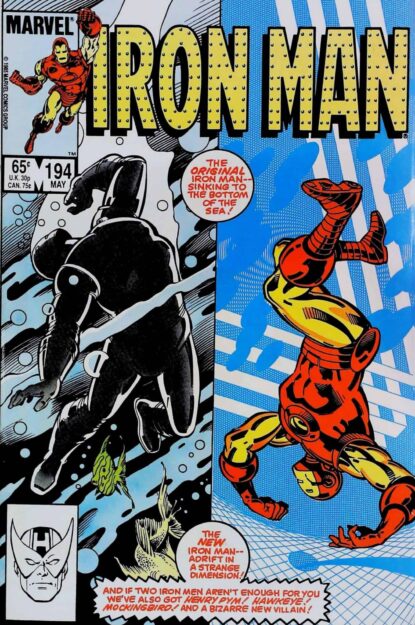 Couverture de IRON MAN (1968) #194 - par Luke McDonnell - lecubeacomics.com