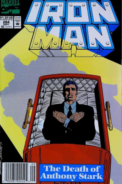 Couverture de IRON MAN (1968) #284 - par Kevin Hopgood - lecubeacomics.com