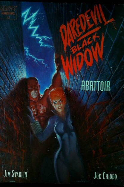 Couverture de DAREDEVIL-BLACK WIDOW : ABATTOIR - par Joe Chlodo - lecubeacomics.com