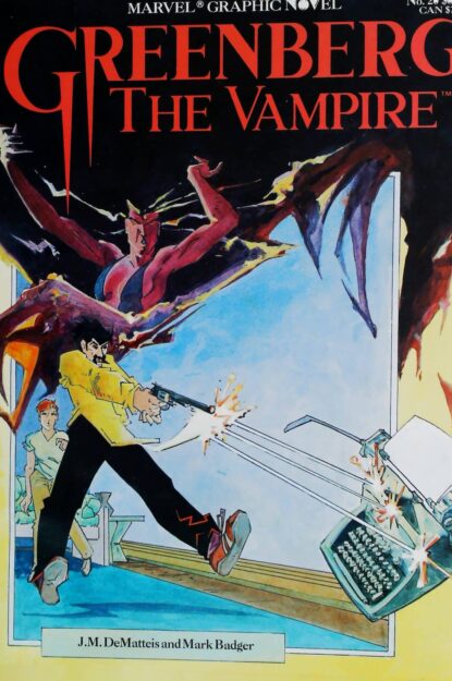 Couverture de GREENBERG THE VAMPIRE - par Mark Badger - lecubeacomics.com
