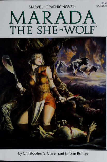 Couverture de MARADA THE SHE-WOLF - par John Bolton - lecubeacomics.com
