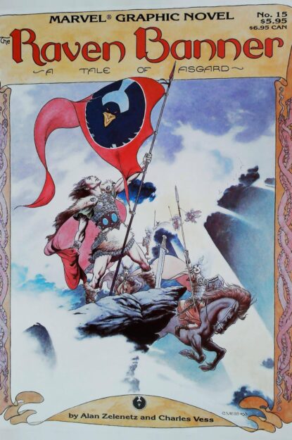 Couverture de THE RAVEN BANNER - par Charles Vess - lecubeacomics.com