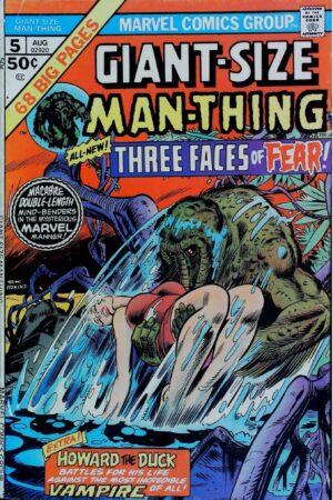 Couverture de GIANT-SIZE MAN-THING (1974) #5 - par Gil Kane - lecubeacomics.com