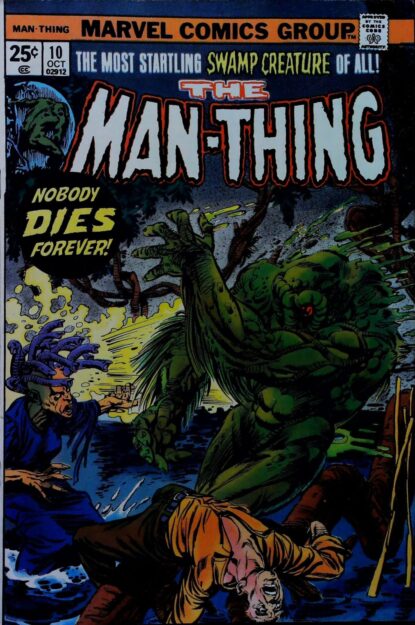 Couverture de MAN-THING (1974) #10 - par Gil Kane - lecubeacomics.com