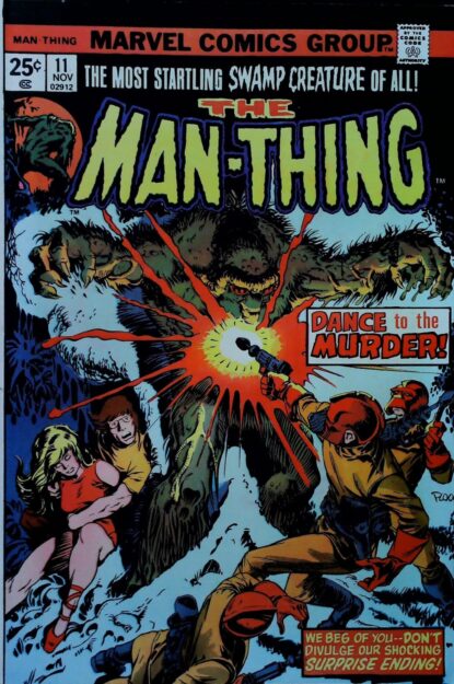 Couverture de MAN-THING (1974) #11 - par Mike Ploog - lecubeacomics.com