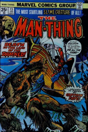 Couverture de MAN-THING (1974) #13 - par Gil Kane - lecubeacomics.com