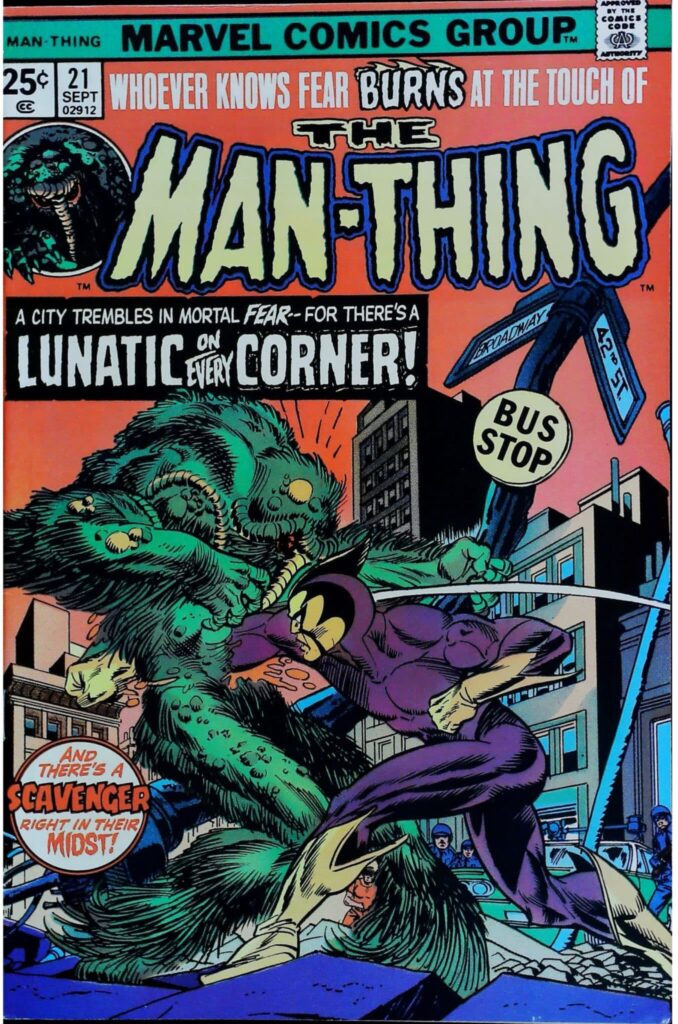 Man-Thing #21, exemplaire VF 8.0, recto