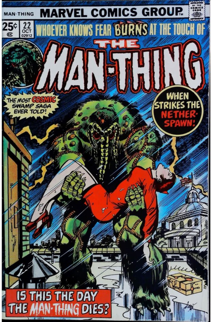 Man-Thing #22, vue de l'exemplaire
