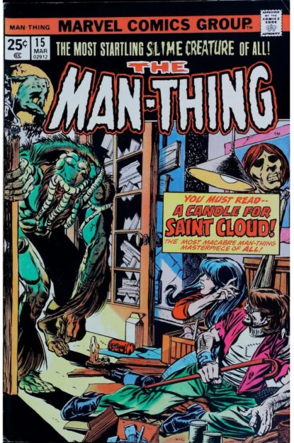 Couverture de MAN-THING (1974) #15 - par Gil Kane - lecubeacomics.com