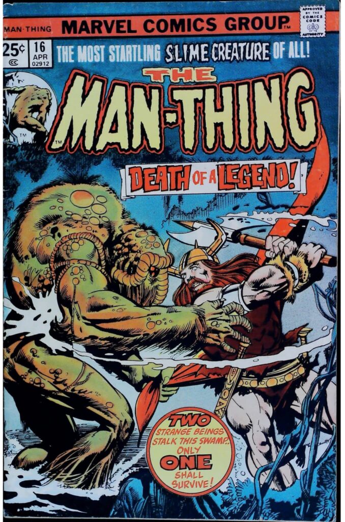 Man-Thing #16, exemplaire VF- 7.5, recto