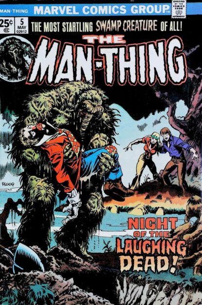 Couverture de MAN-THING (1974) #5 - par Mike Ploog - lecubeacomics.com